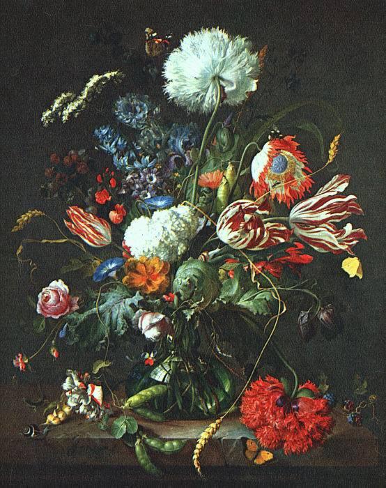 HEEM, Jan Davidsz. de Vase of Flowers  sg oil painting picture